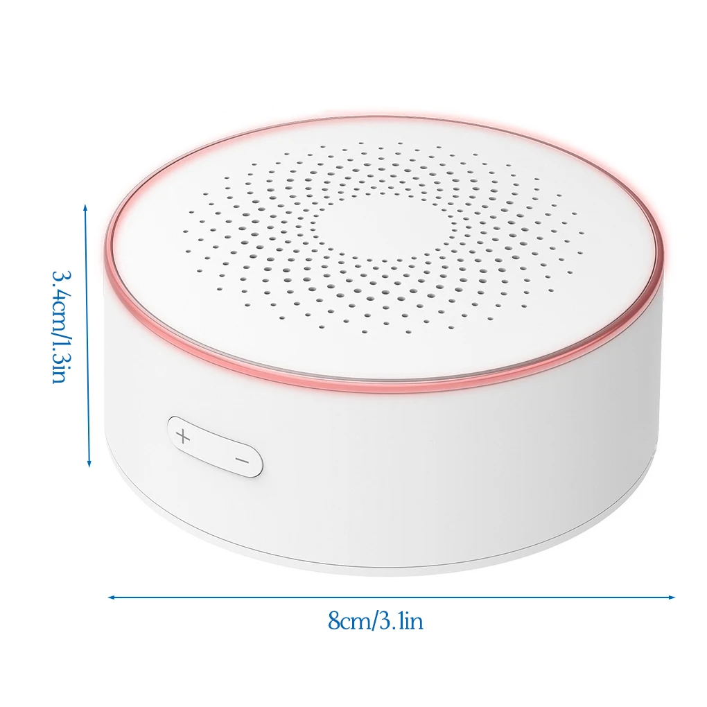 

Home Alarm WiFi Wireless Zigbee Smart Alerter Remote Control Security Sensor Detector US Plug