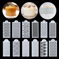 fondant cake stencil stamps wheat spike leaf mesh pattern cake embossing spray for wedding birthday party baking decorating tool