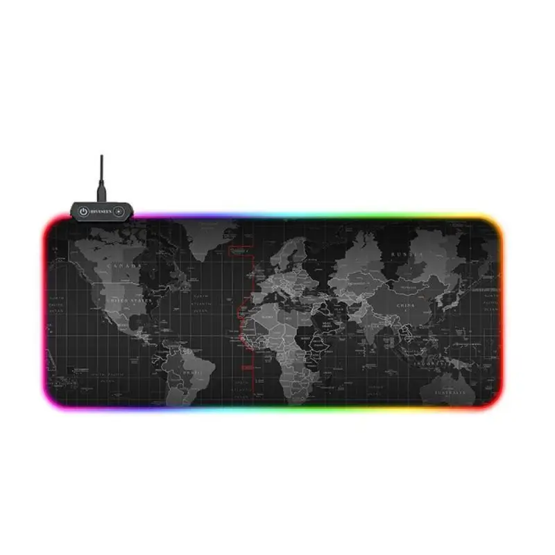 

Gaming Mouse Pad Led Lights Mouse Pad Rgb Keyboard Cover Luminous Desk Protection Waterproof Mouse Pad Backlit Mouse For Office