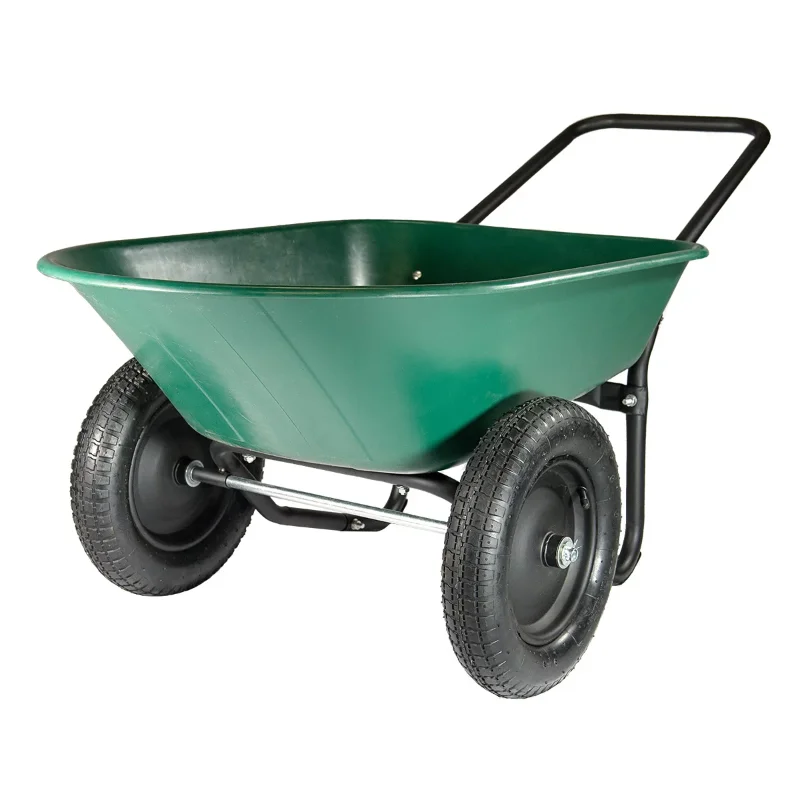 

Dual Wheel, Poly Tray Yard Rover Wheelbarrow Home Garden Supplies Garden Carts