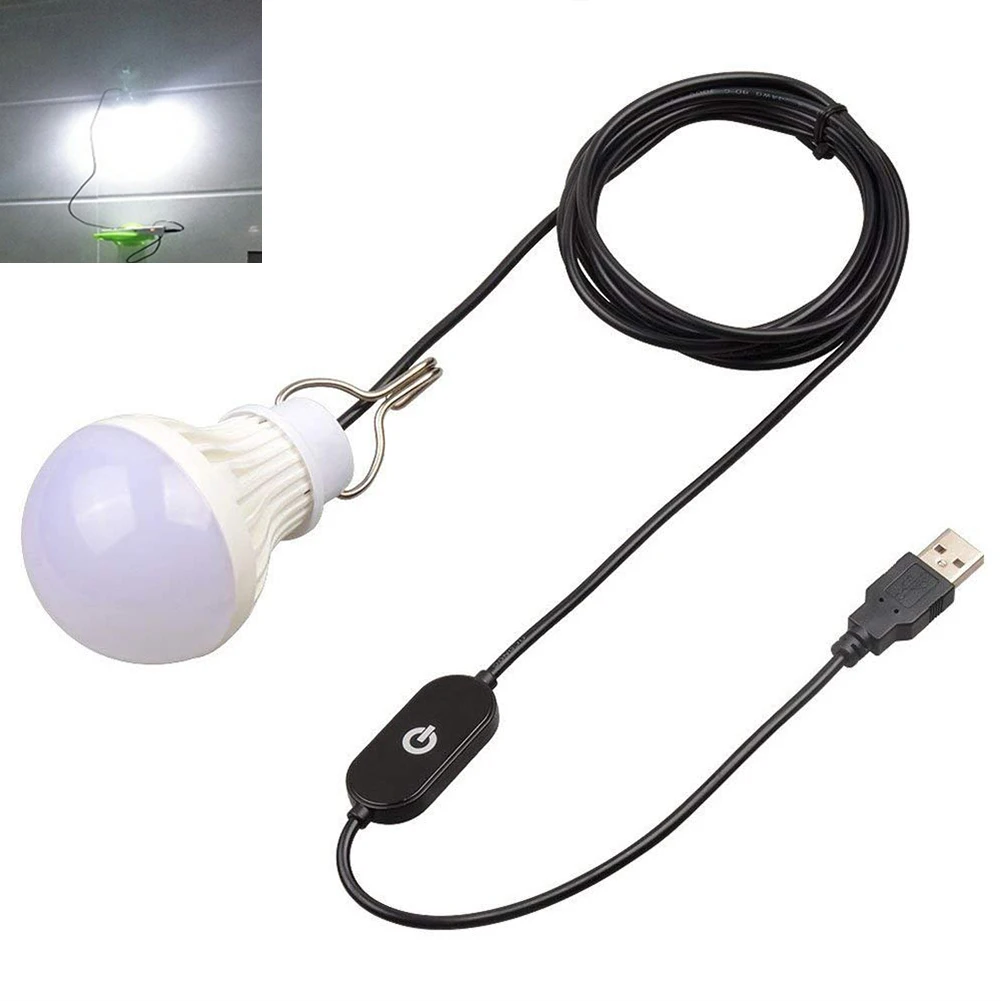 

Emergency Lighting Camping Touch Dimmable Portable USB Powered With Hook Outdoor Use UV