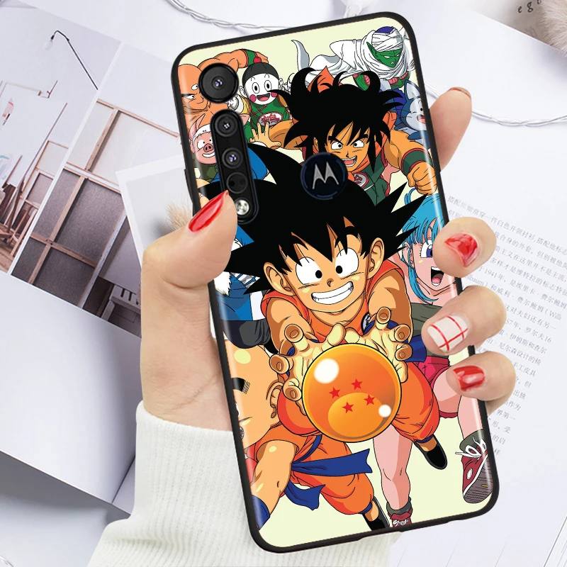 cartoon goku dragon ball for motorola moto g g60 g60s g50 g40 g9 g10 e7i e6s power edge 20 e20 2021 x3 s pro black phone case free global shipping