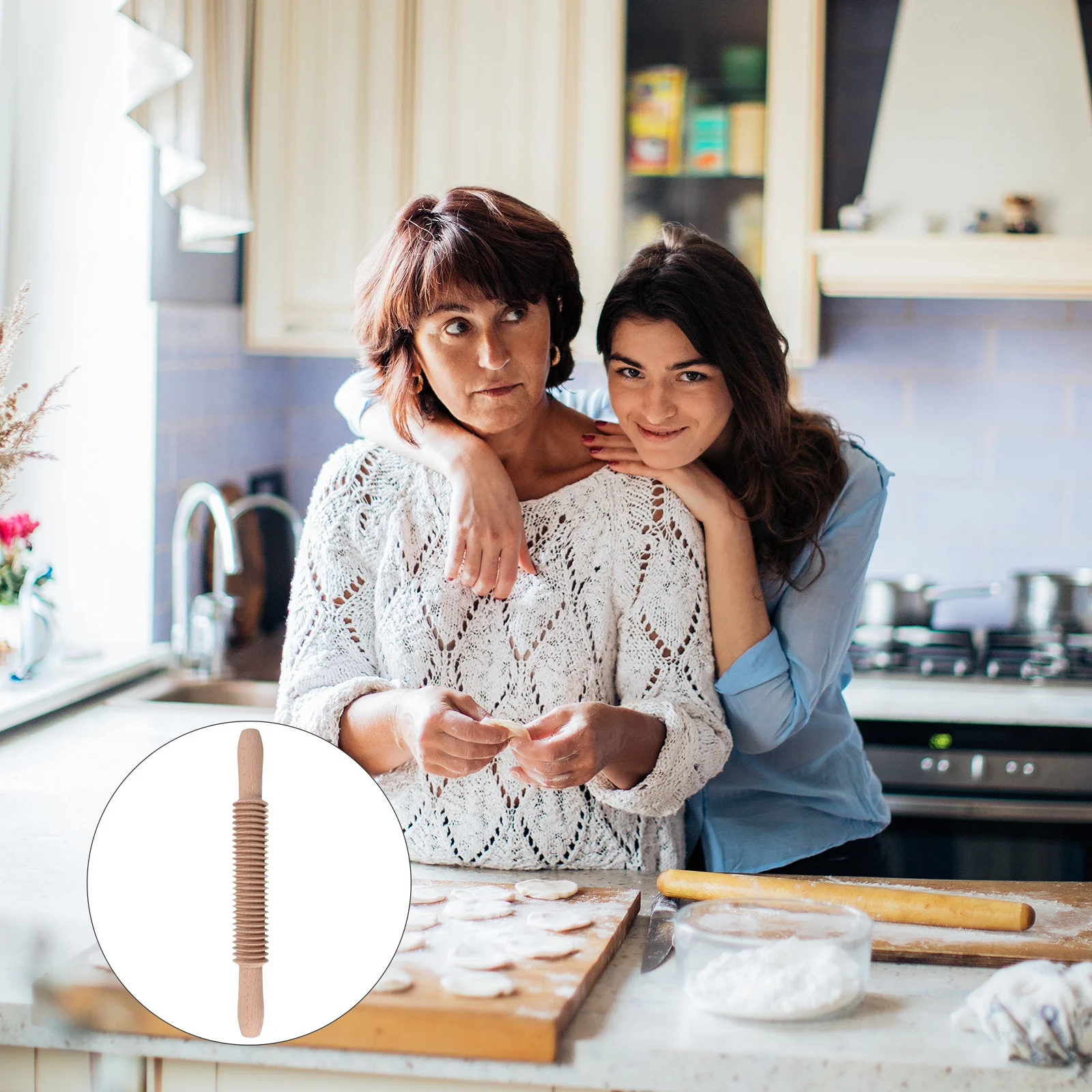 

Home Home Kitchen Roller Wooden Dowels Home Rolling Pin Section Professional Baking Kitchen Cooking