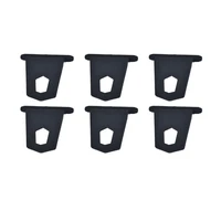 6pcs rv awning hook black plastic outdoor hanger organizer portable buckle for automatic roll out awning scooter strip channel