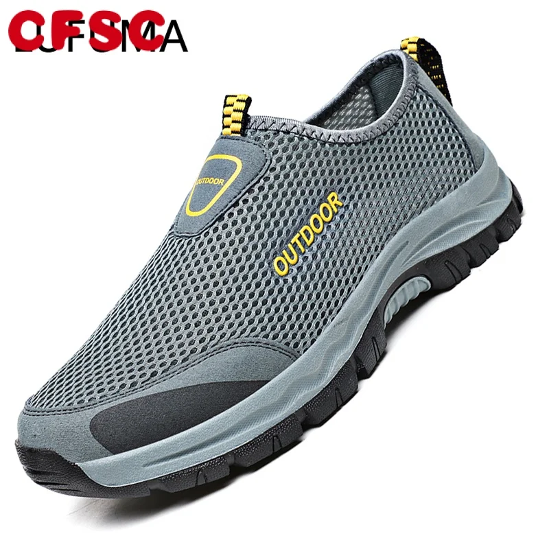 

Mesh Men Casual Shoes Summer Outdoor Water Sneakers Men Trainers Non-slip Climbing Hiking Shoes Breathable Men's Treking Shoe