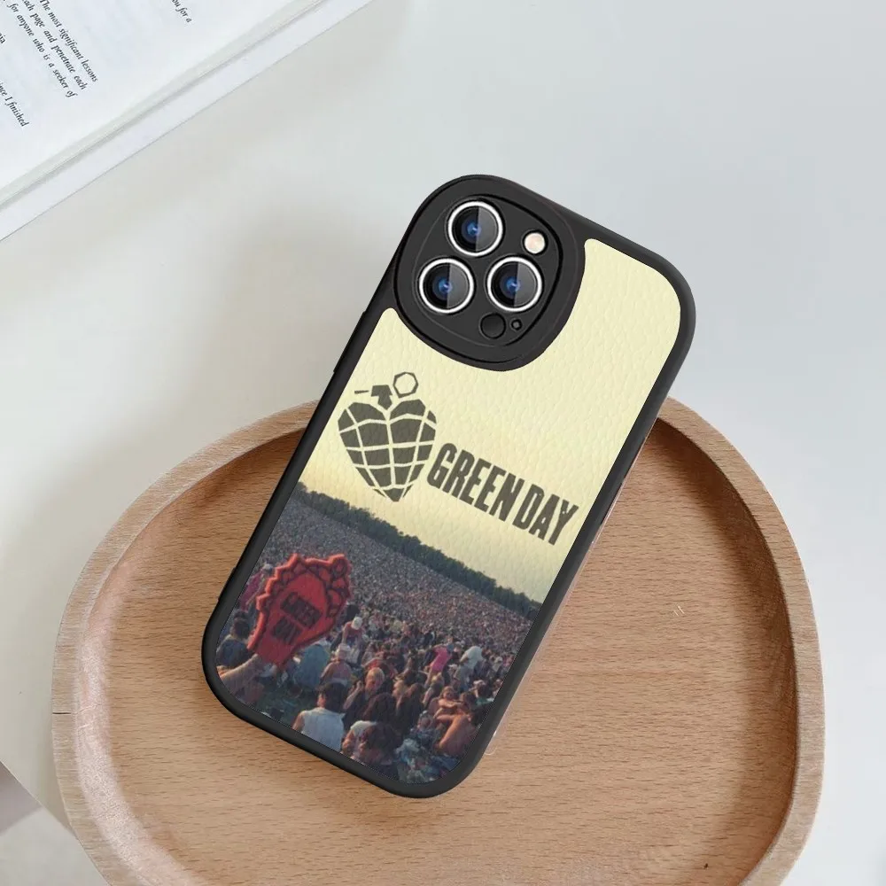 Чехол для телефона GREEN DAY жесткий кожаный iPhone 14 13 12 Mini 11 Pro Max Xs X Xr 7 8 Plus 6 6s