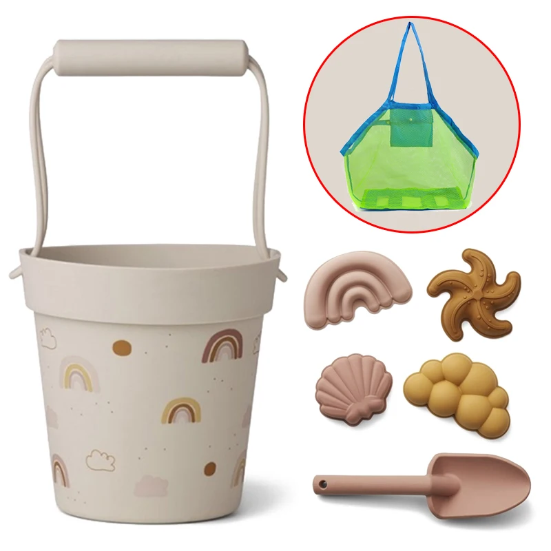 

Детские летние игрушки с милой моделью животных, приморские пляжные игрушки, резиновые формы для песка, Наборы инструментов, детская игрушк...