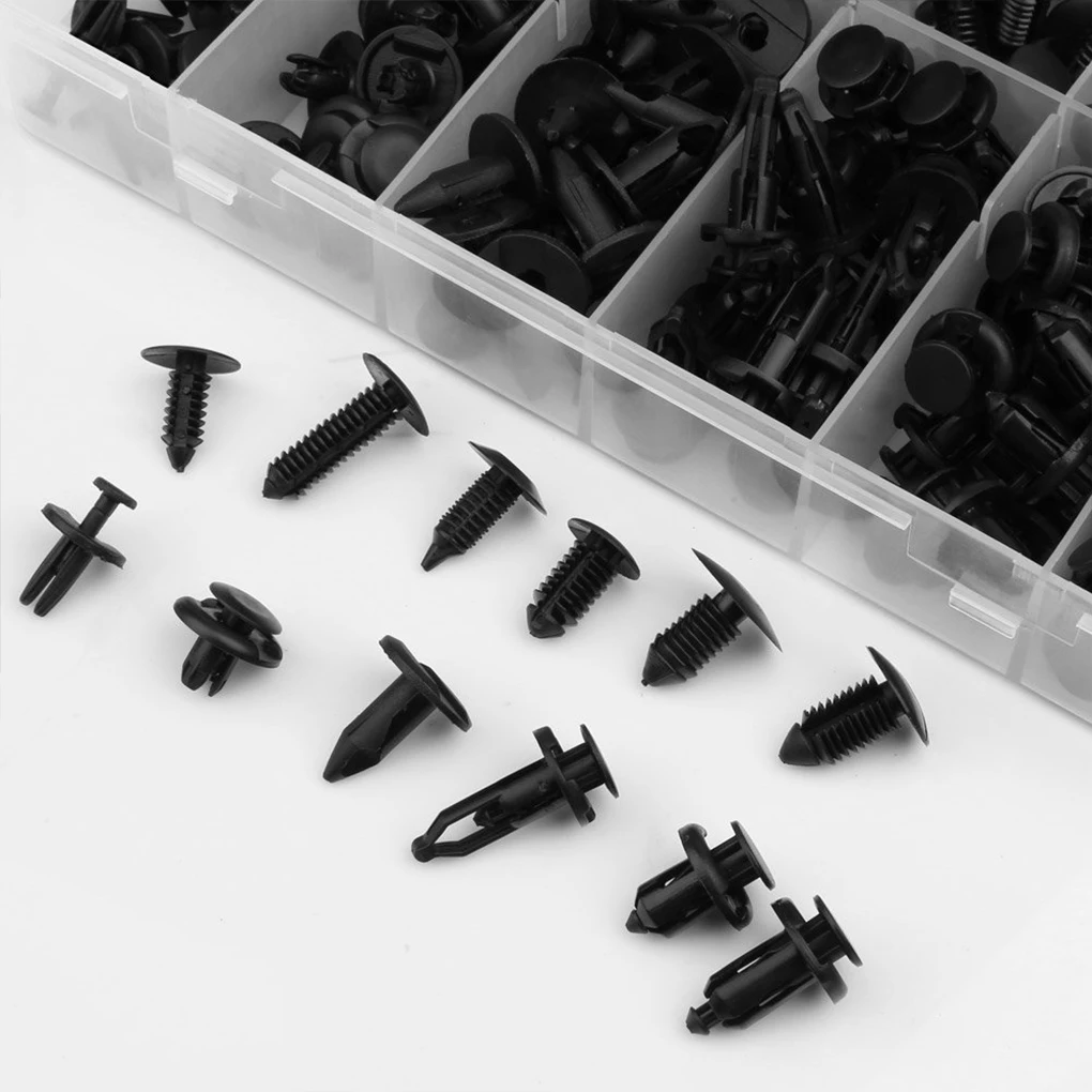 

Car Push Pins Kit Vehicle Portable Interior Trim Fixing Retainer Clips Assortment Universal Fastener Rivets with Box