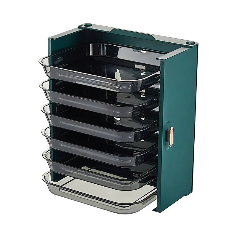 

Wall-Mounted Dish Tray Portable Punch-Free Multi-Function Side Dish Artifact Household Hot Pot Dish Kitchen Drain Tray Grid