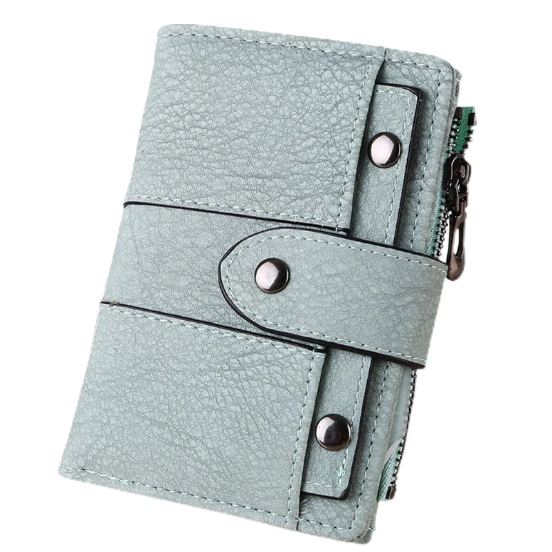 

Women's Retro PU Leather Wallet Short Card Holder Coin Purse Trifold Wallets