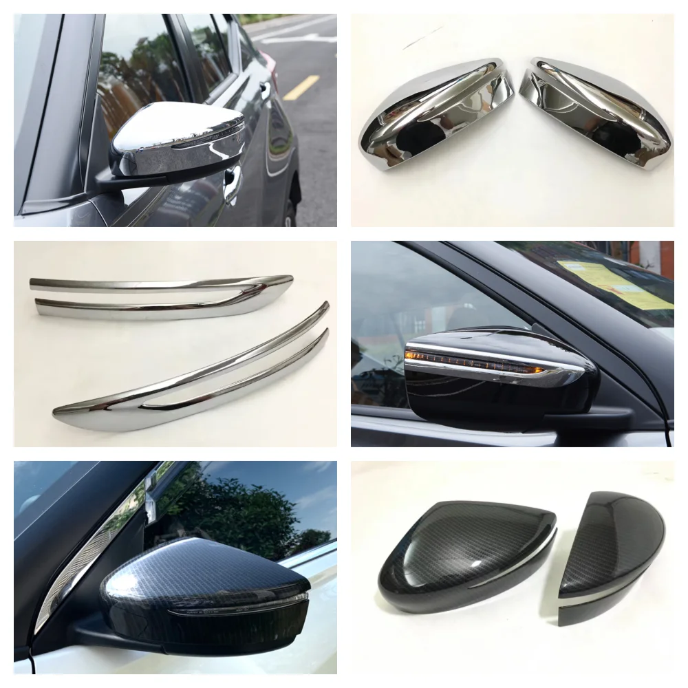 Аксессуары для Nissan Kicks Leaf 2016-2021, Обложка для боковой двери Зеркала заднего вида, декоративная Обложка для рамы, отделка, Стайлинг автомобиля