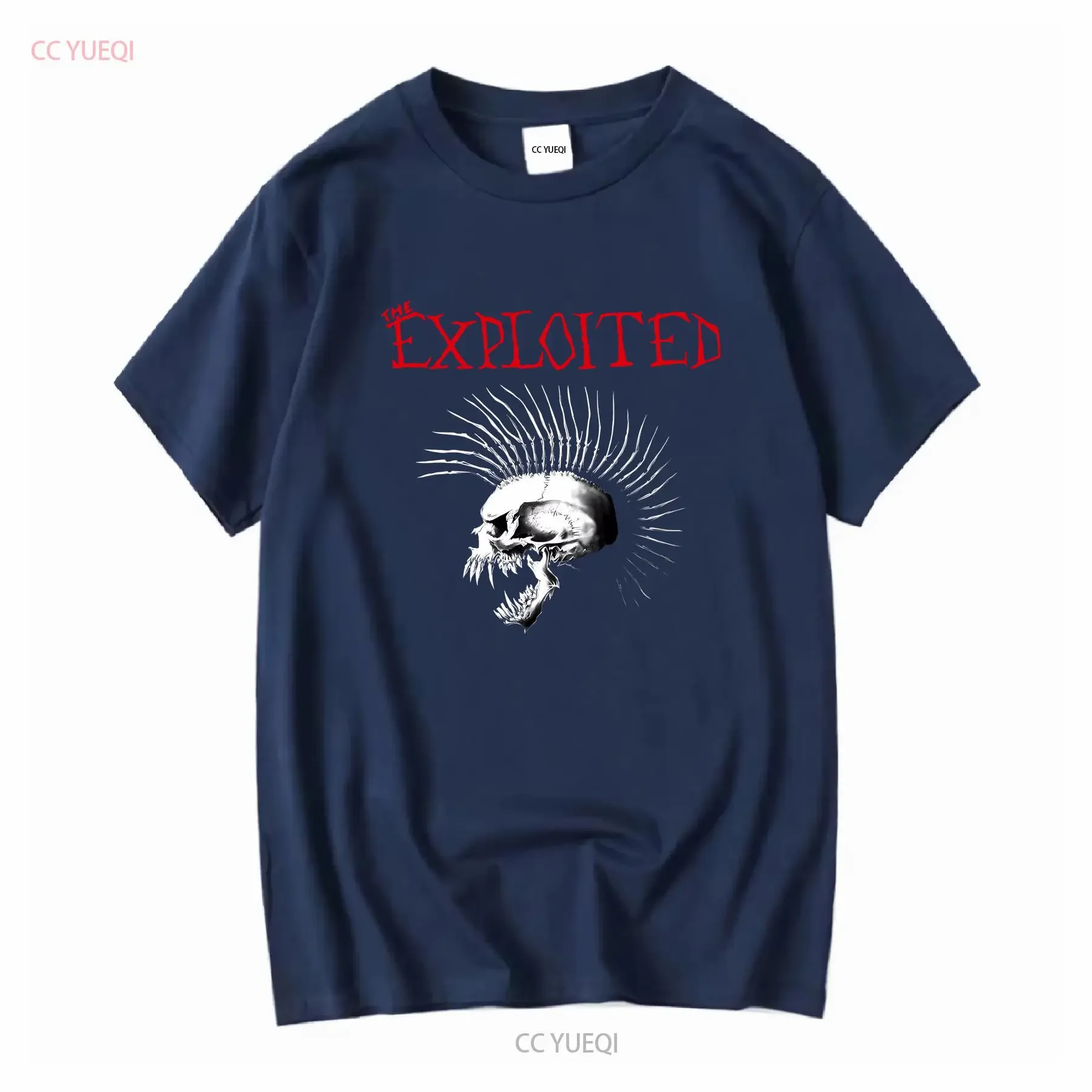 Фото Футболка The Exploited Beat Bastards, ОФИЦИАЛЬНАЯ винтажная футболка с эффектом потертости, повседневный графический топ для ежедневной носки, дышащий и удобный. №4