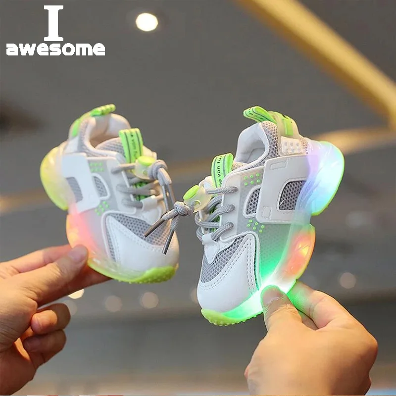 1 To 5 Years Old Kids Shoes Boys Led Child Sneakers
