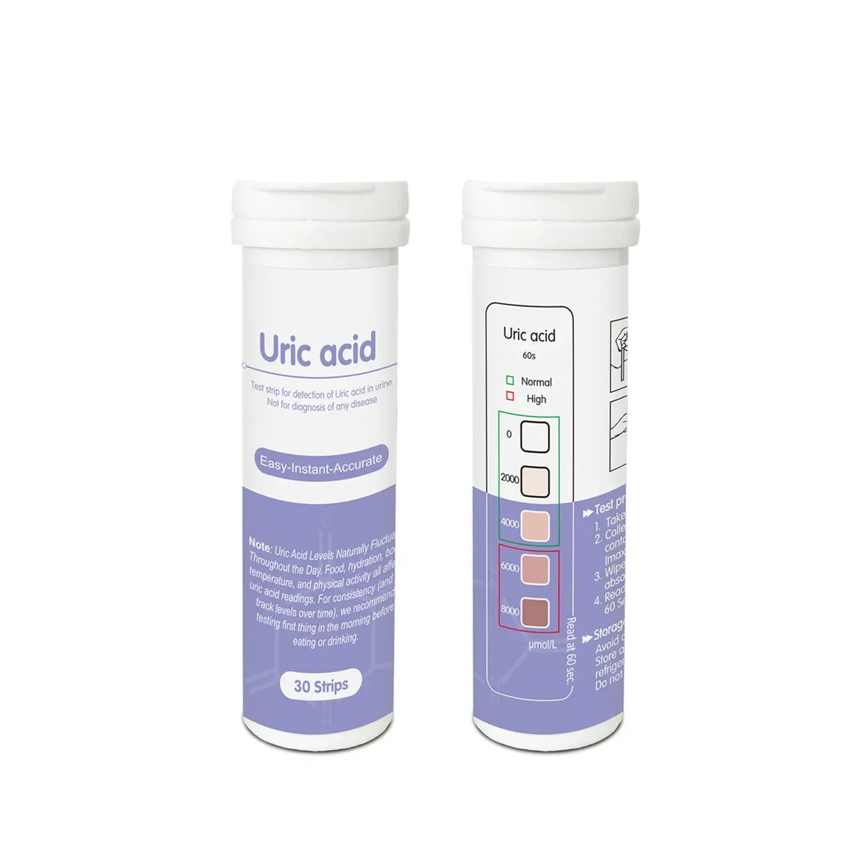Умные полоски U-rine Uric Acid Gout 30шт.