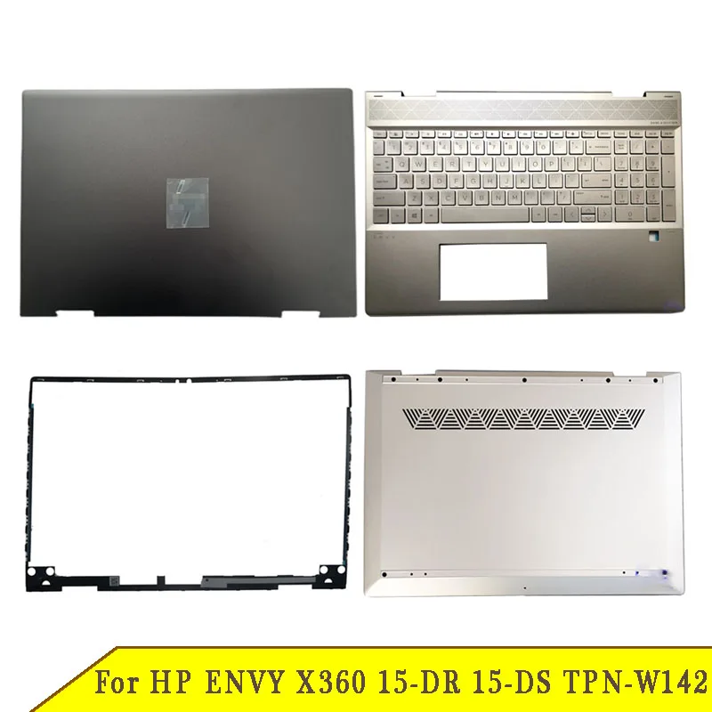 

Новая нижняя базовая Крышка для ноутбука HP ENVY X360 15-DR 15-DS TPN-W142, задняя крышка ЖК-экрана, передняя панель, Упор для рук с клавиатурой