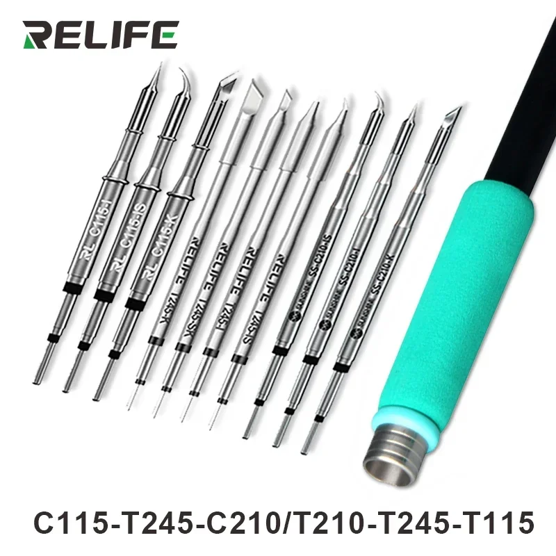 Паяльное жало RELIFE Super Fine C210 T245 C245 C115 для профессиональной паяльной станции GVM T210 T115