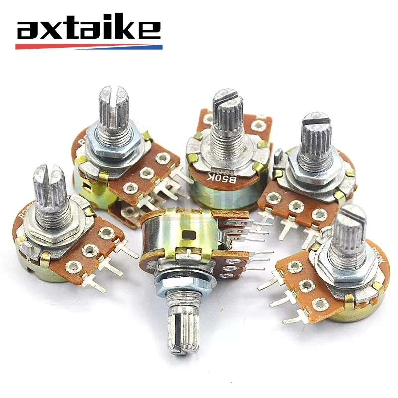 

5PCS WH148 3/6pin 1K 5K 10K 50K 1M Linear Potentiometer L15mm Variable Resistor B1K B2K B5K B10K B20K B50K B100K B500K B1M Ohm