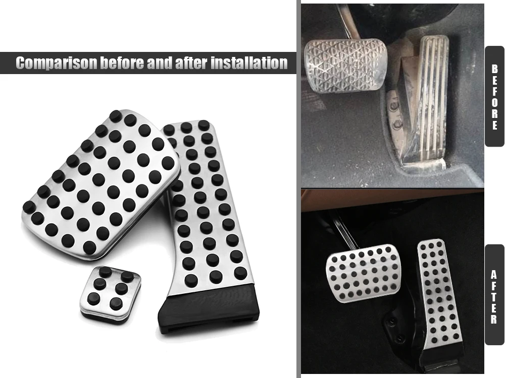 

Накладки на педали тормоза и сцепления для Mercedes Benz C E S GLK SLK CLS SL-Class W203 W204 W211 W212 W210