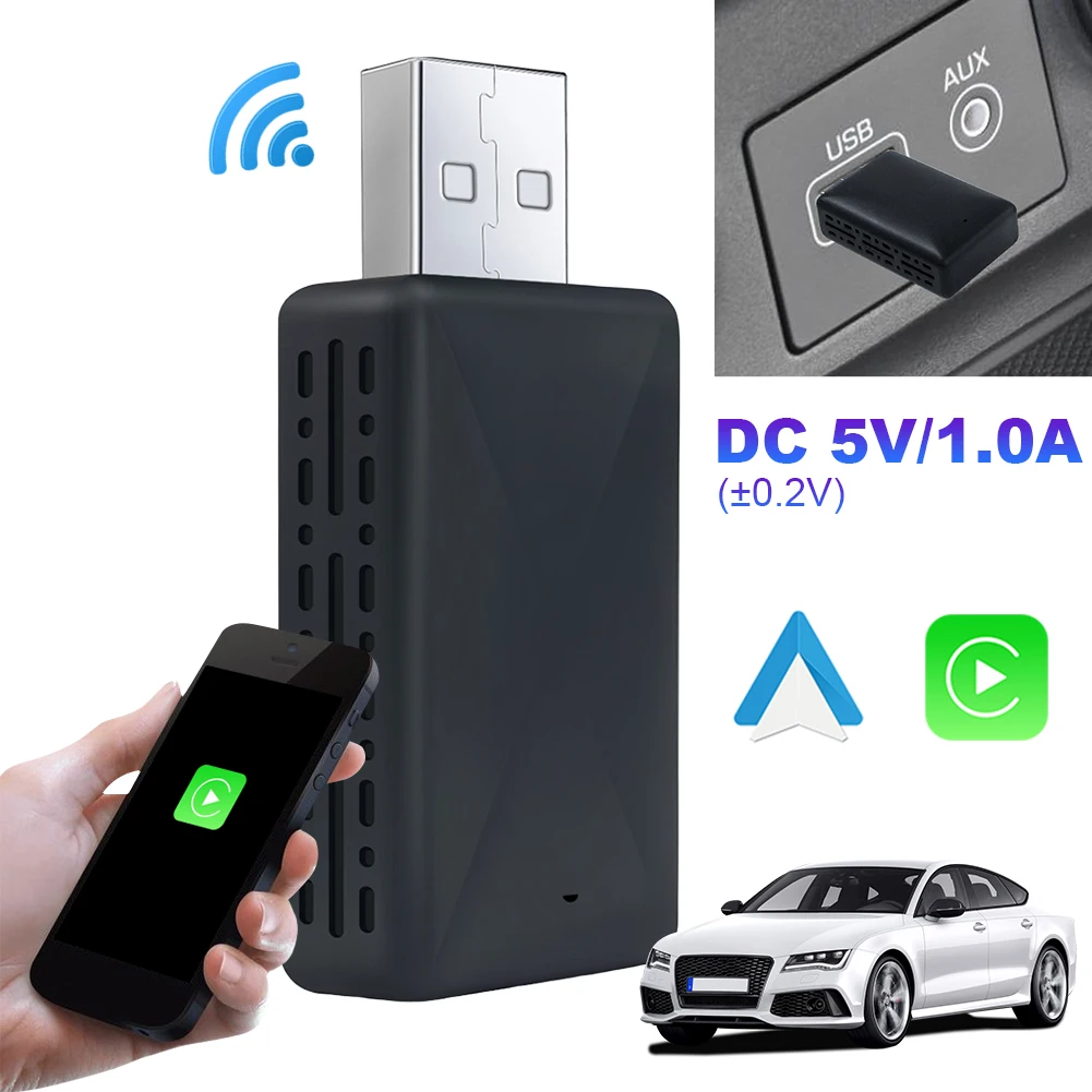 Беспроводной мини-USB-ключ 2-в-1 С Коробкой AI — Конвертируйте Кабель В Беспроводе