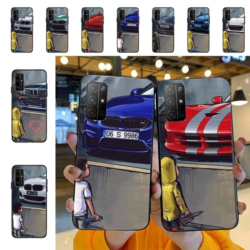 

Boy See Sports Car Phone Case for Huawei Honor 10 i 8X C 5A 20 9 10 30 lite pro Voew 10 20 V30