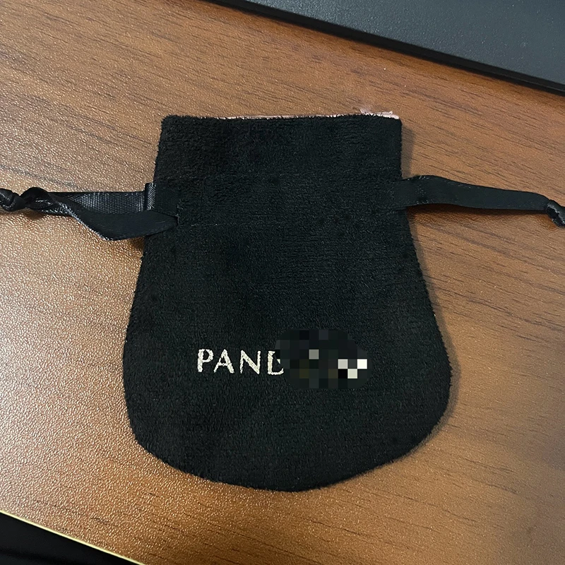 

20pcs black lot Flannel Bag Pouch For Bead Charm Bracelet Women Original Fit Jewelry Gift White Bags Outer Packaging PanDora