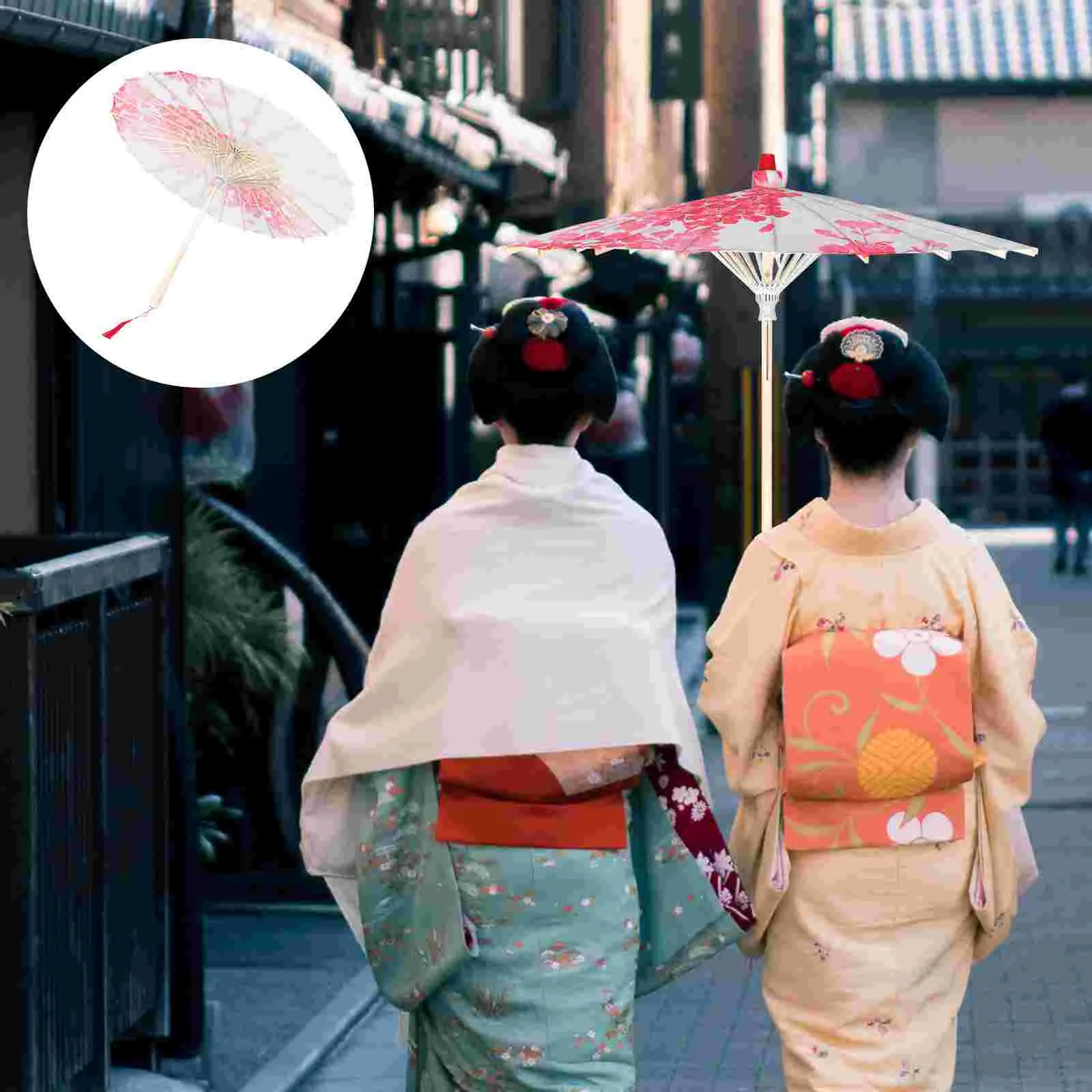 

Umbrella Japanese Paper Silk Oil Dance Chinese Parasol Retro Vintage Umbrellas Decorative Cosplay Costume Classic Weddingdecor
