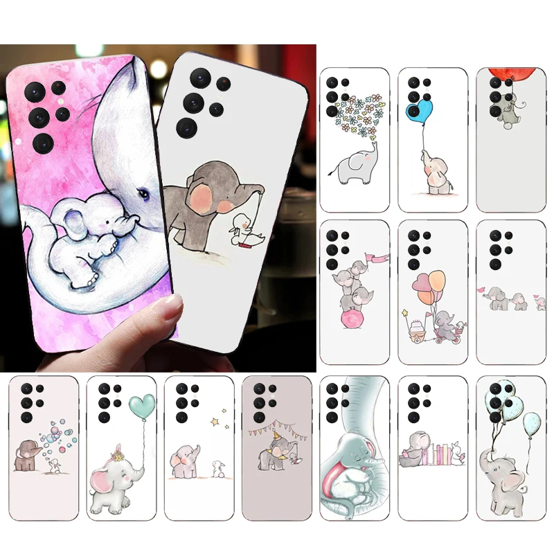 

Cute Cartoon Elephent Phone Case for Samsung Galaxy S23 S22 S21 S20 Ultra S20 S22 S21 S10E S20FE Note 10Plus Note20 Ultra Funda