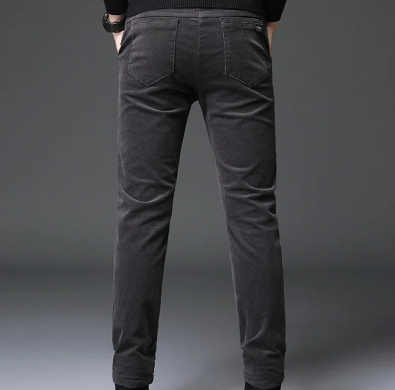 

Winter Pants Men Trousers Military Green Pants 2022 Out Door Corduroy Slim Casual Trousers Male Black Office Work Pants Big Size