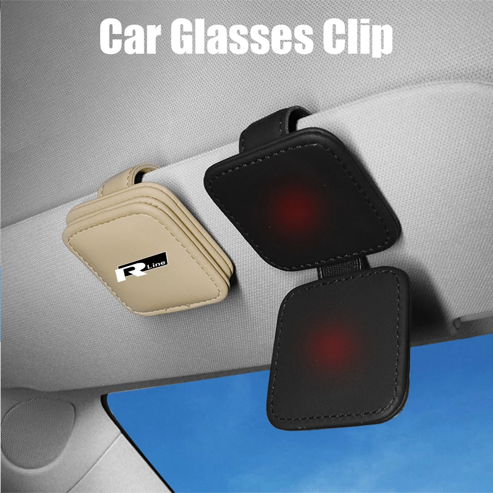 1 шт. кожаный солнцезащитный козырек зажим для карты автоаксессуары Volkswagen VW Golf Polo