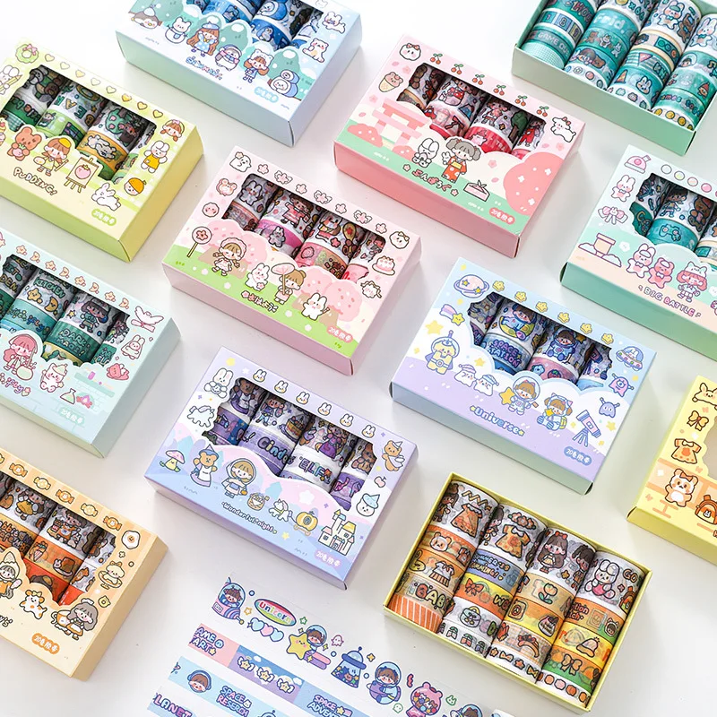 

20pcs Kawaii Girls Wonderland Decorative Adhesive Tape Universe Sakura Masking Washi Tape Scrapbooking Sticker Label Stationery