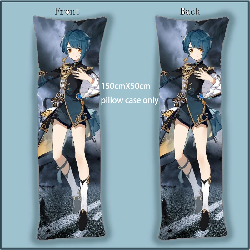 

Аниме дакимакура, наволочка для тела, чехол Genshin Impact XingQiu, декоративный чехол 150 см, декоративная подушка для дома, наволочка с длинным принто...