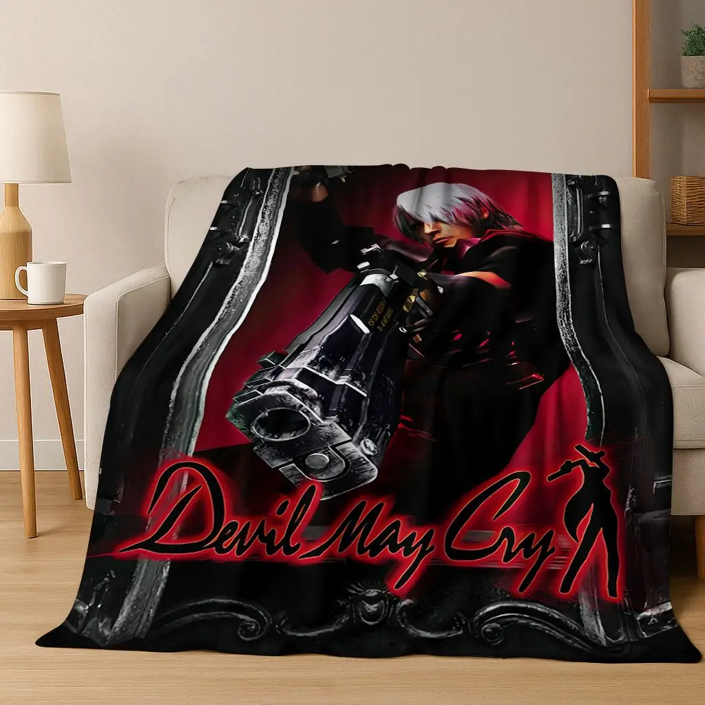 

3D D-Devil May Cry DMC Games Vergil Dante фланелевое одеяло, теплое и уютное мягкое одеяло для дома, спальни, кровати, дивана, подарок для ребенка