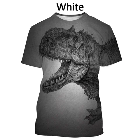 Футболка с коротким рукавом и 3D-принтом динозавра