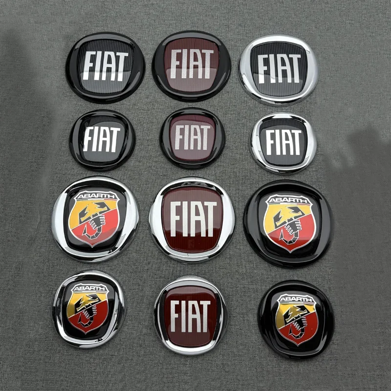 Фото FF-FIAT Strada 500X Egea Panda Egea Аксессуары ABS Наклейка-эмблема для передней решетки, заднего бампера, двери багажника, стайлинг №3