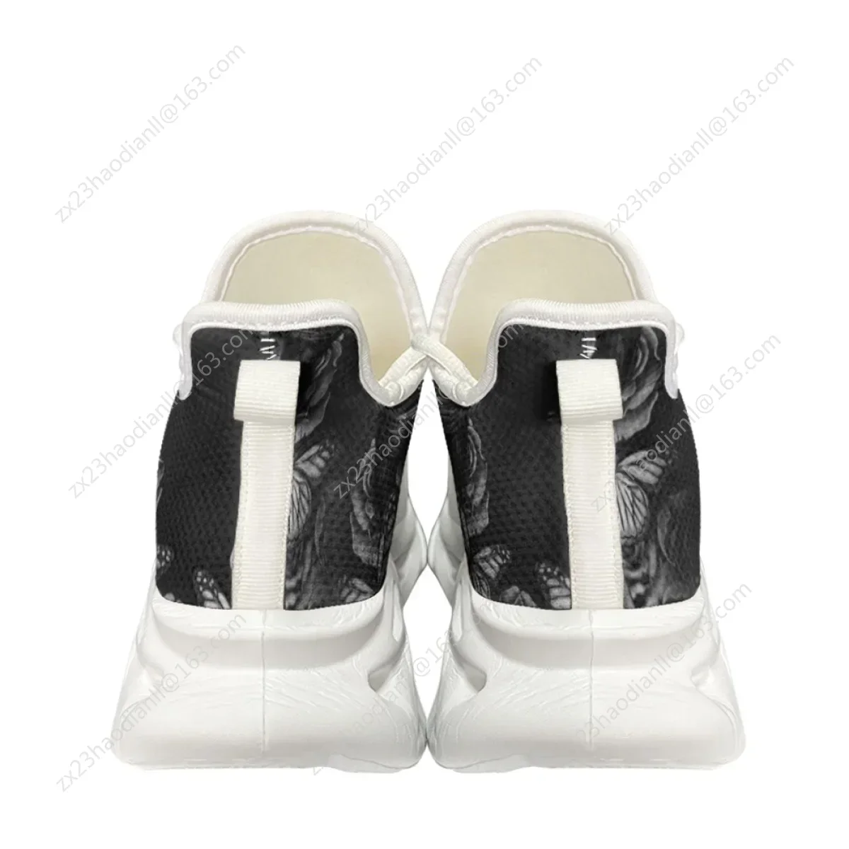 Кроссовки легкие на шнуровке готическая обувь с принтом черепа уличные