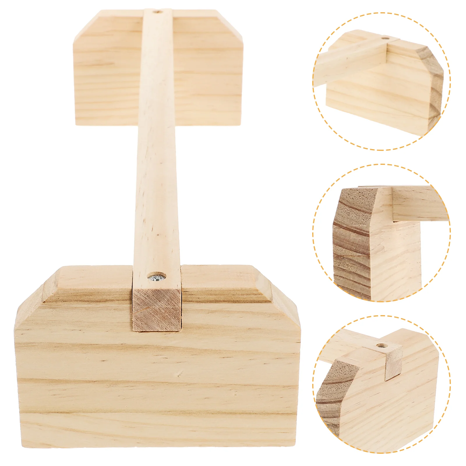 

2pcs Chicken Rooster Wood Stand Parrot Bird Perch Standing Rack Pet Plaything