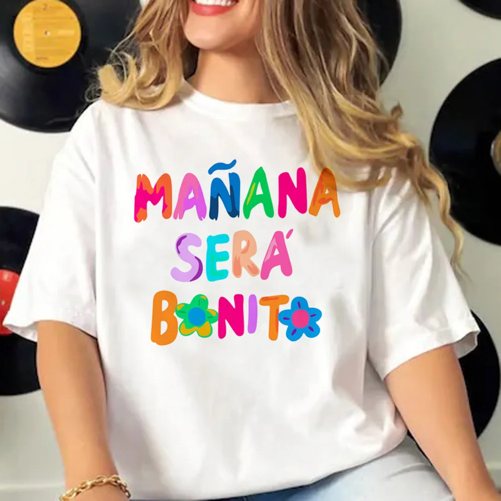 Женская футболка с рисунком завтра Sera Nice Karol g женская манги в стиле Харадзюку