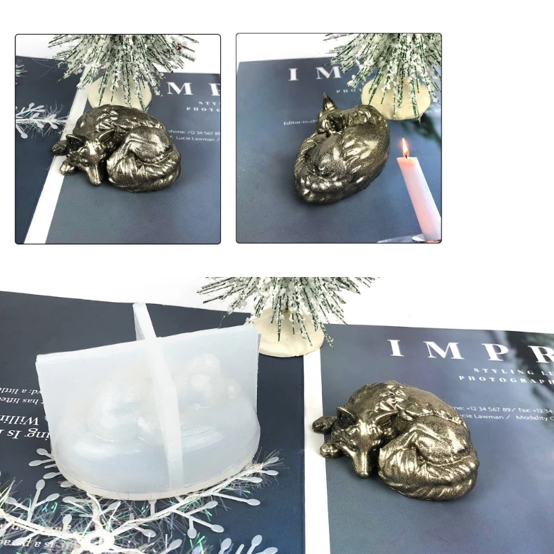 

Силиконовые формы с мультяшными лисами, формы для рукоделия, пластыри, мыло ручной работы, ароматические свечи, украшение для