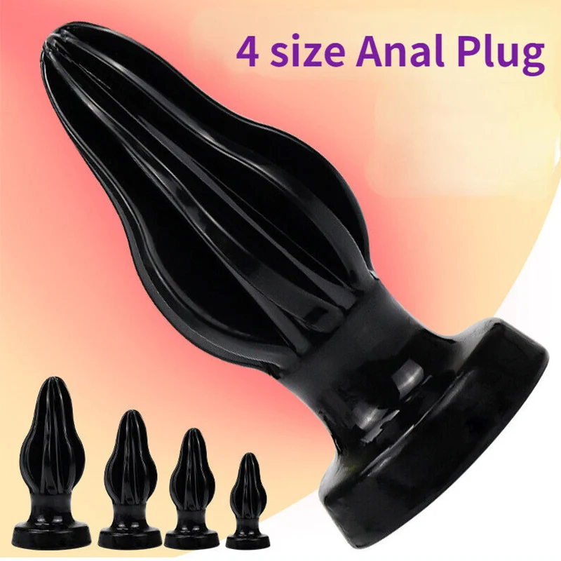 

4 Sizes Anal Plug Manual Rotation Butt Plug Anal Dilator Vagina Anal Stretcher Prostate Massager Orgasm Flexible Dildo Sex Toys