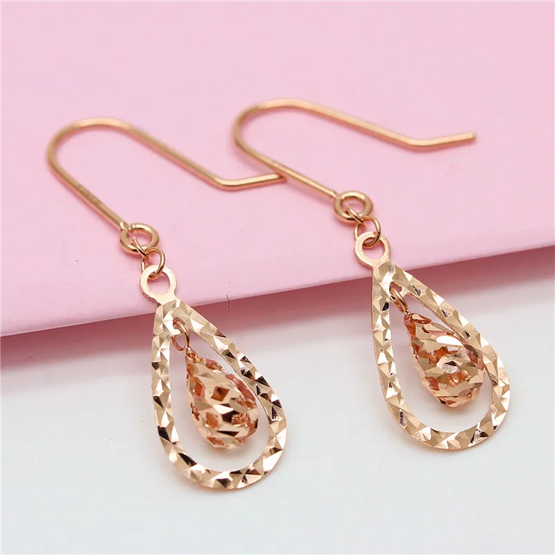 585 фиолетовые геометрические висячие серьги в форме капли воды для женщин