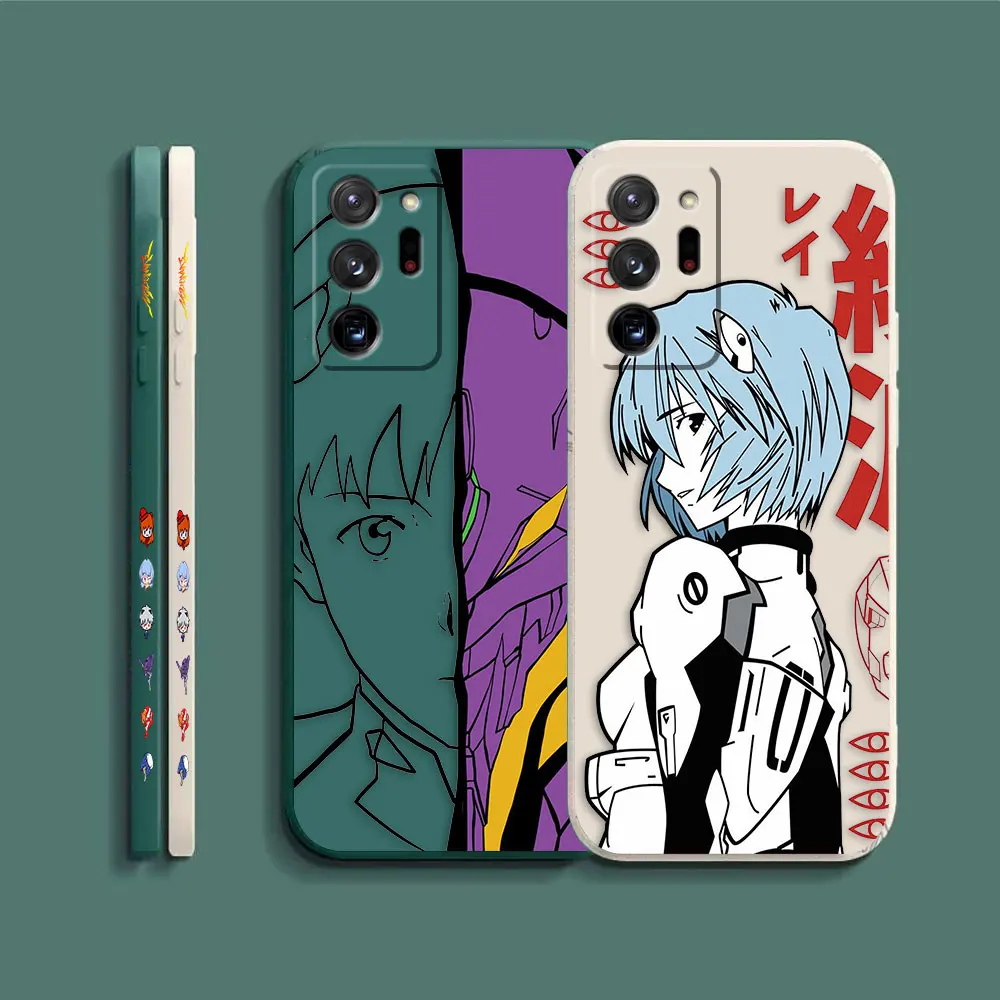 Case For Samsung Galaxy A90 A80 A70 A60 A50 A40 A30 A20 A10 Note 20 10 M33 Pro Plus Lite Ultra 4G 5G Case  Anime E-Evangelion 02