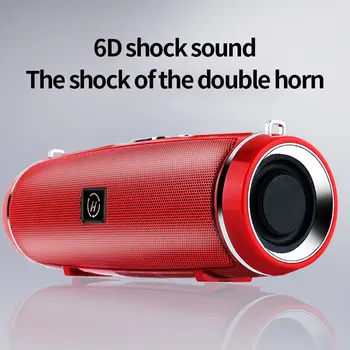 Red Wireless Bluetooth Speaker & Mini Stereo 1