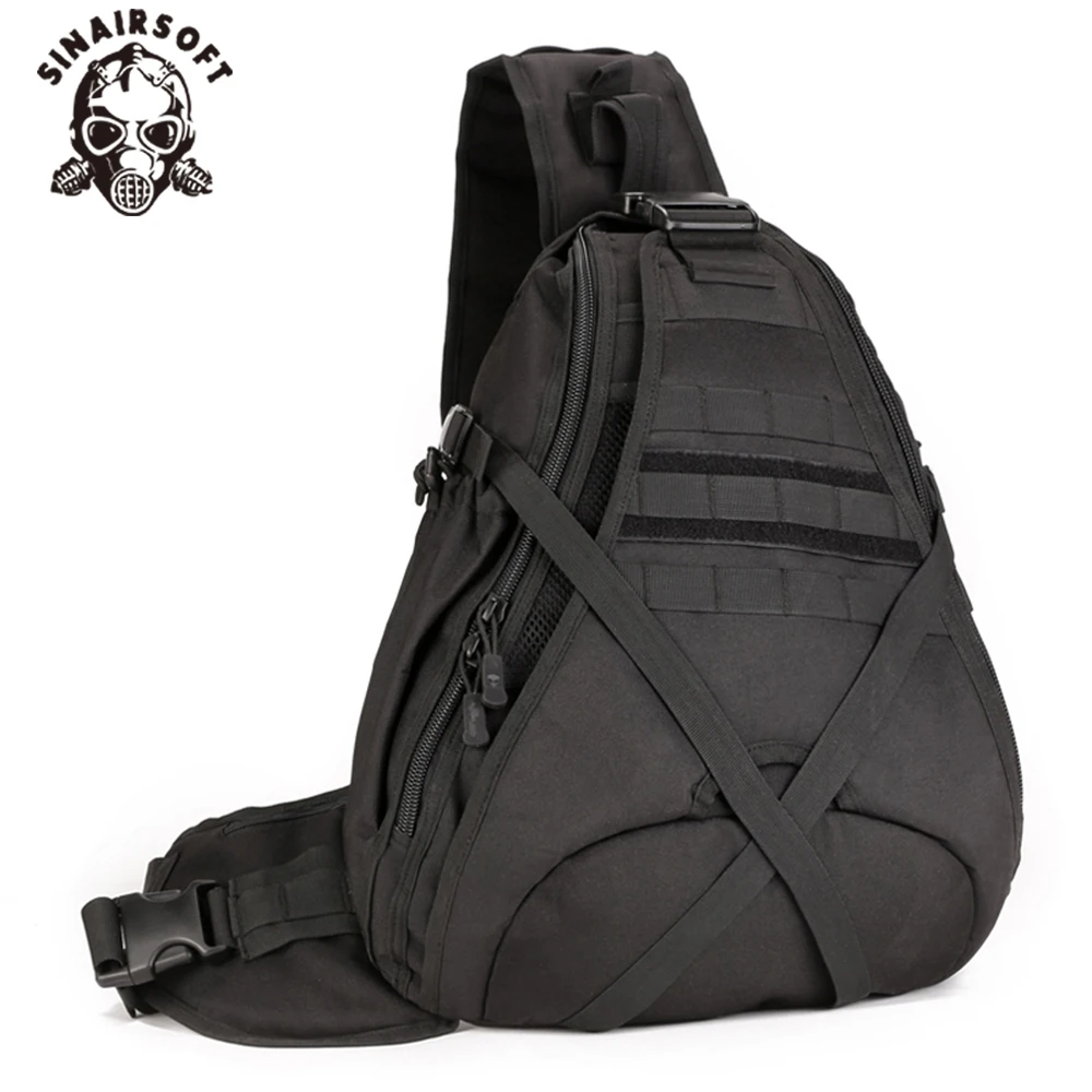 Тактическая нагрудная сумка через плечо для мужчин Уличный спорт походы рыбалка