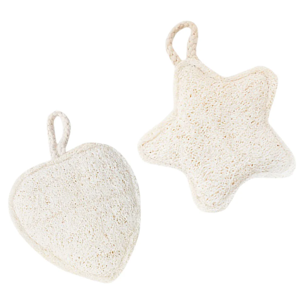 

2 Pcs Loofah Bath Towel Body Scrub Shower Ball/Bath Wipe/Bath Flower Sponge Bathing Sponges Scrubber Baby