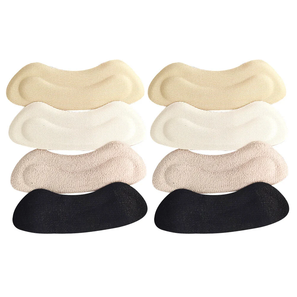 

4 Pairs Follow Protective Heel Pad Gel Insoles Thicken Shoes Silica Cushion Wear-resistant Pads High Heels