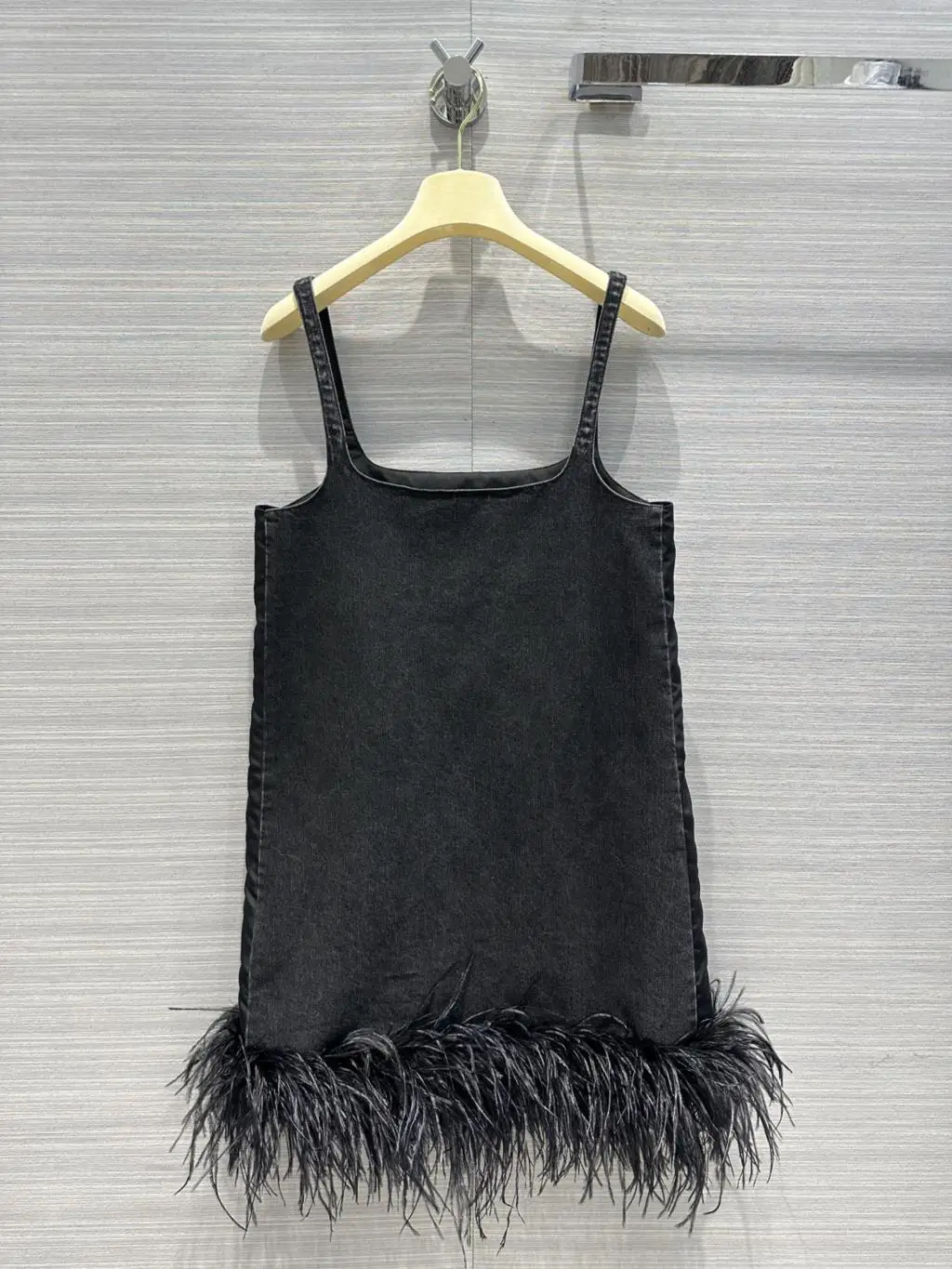 

2023 New products for early spring! This season's most beautiful cowboy sundress with ostrich fur