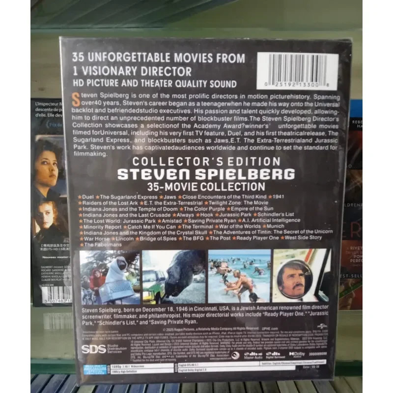Фото Blu-ray диск: Коллекция классических фильмов Стивена Спилберга, высокое разрешение, домашний кинотеатр, развлекательный подарочный набор №2
