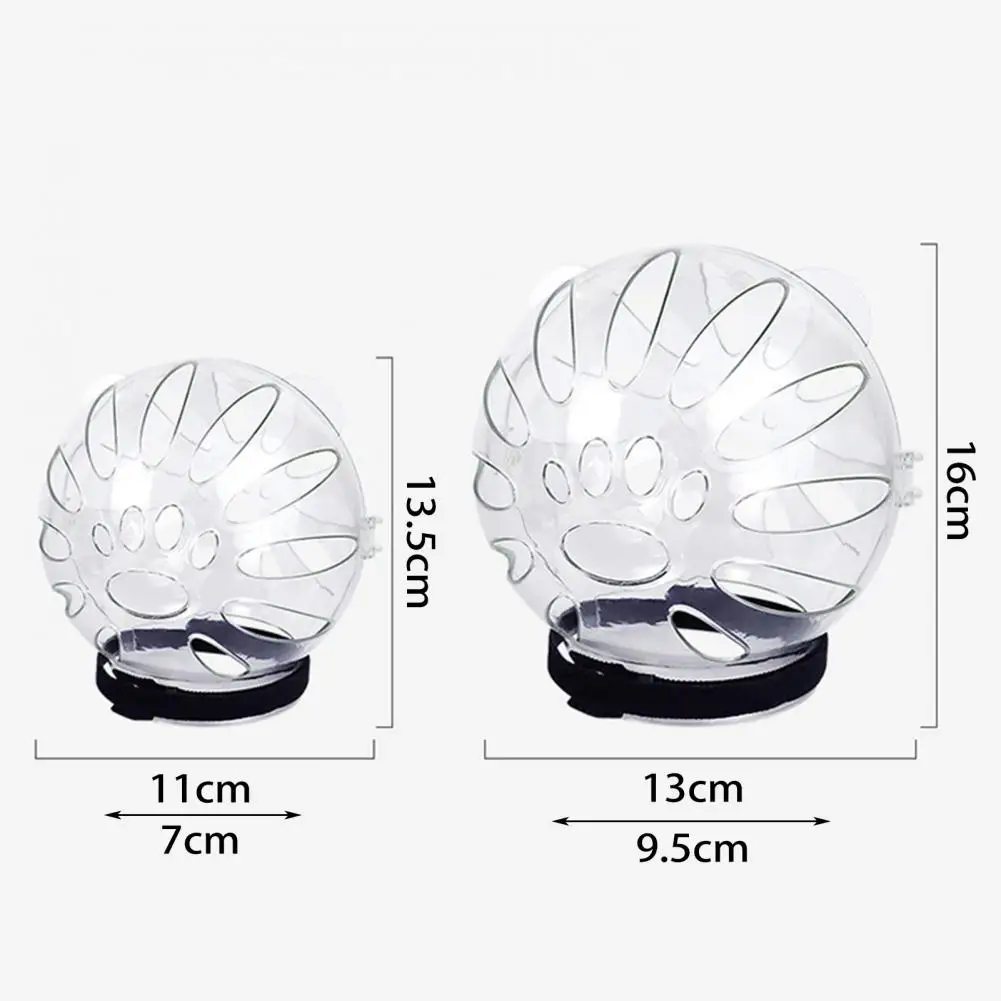 Полезный прозрачный шлем в форме головы кошки крышка для рта домашних животных