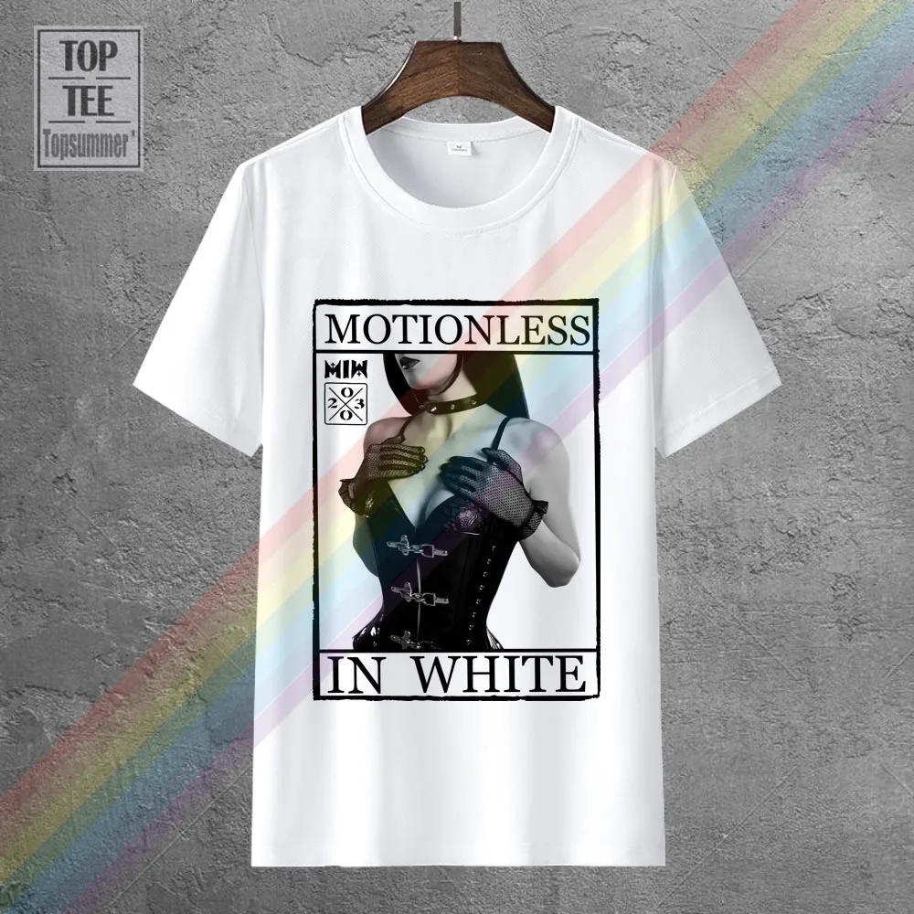 

Motionless In White Dominatrix Image T Shirts Rock Hippie Tshirts Goth Gothic Quackity Tunics Retro Tee-Shirt Emo Punk T Shirt