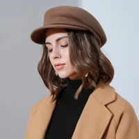 department of ins fengri ca4 and pure wool strip navy cap cap chun xia female hat fashion elegant art wind caps